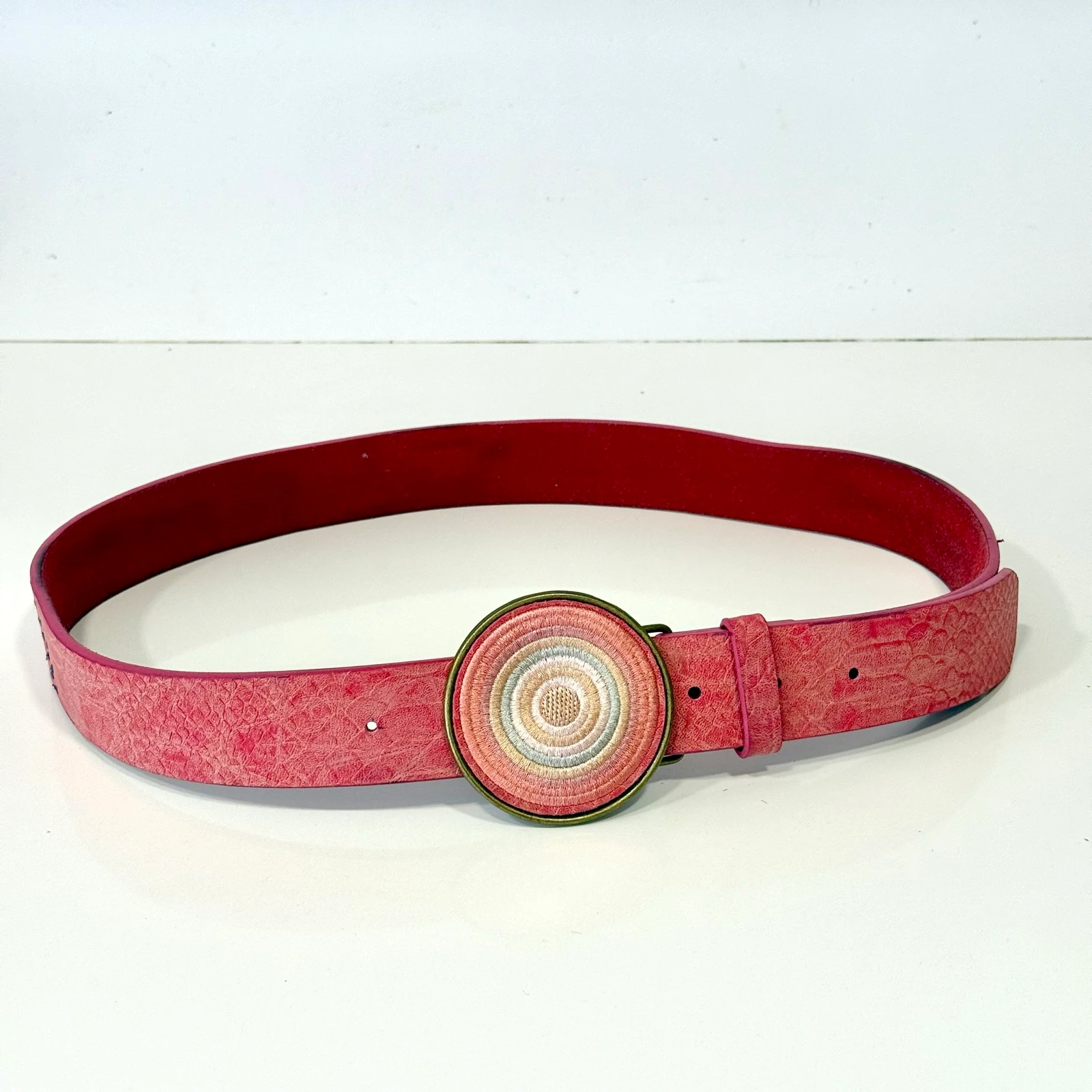Cinto Desigual pele rosa – photo 4